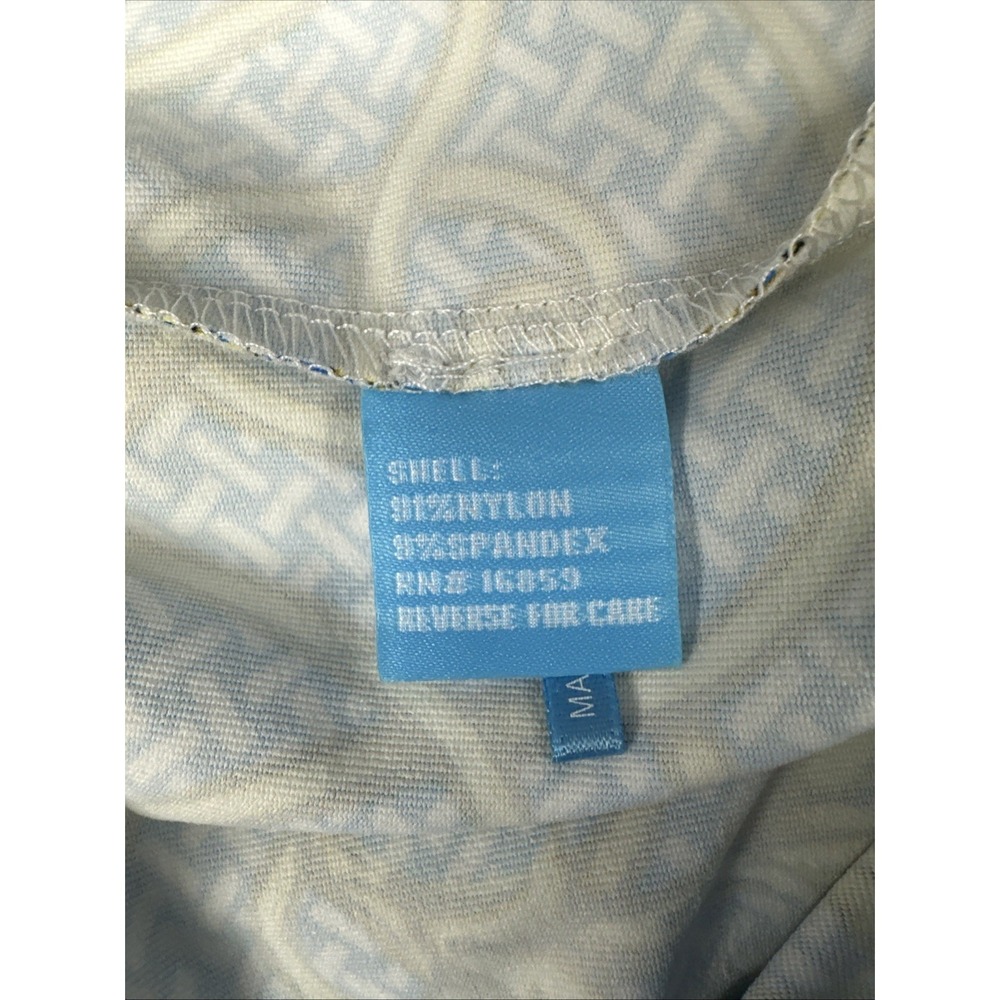 J. Mclaughlin Skort Skirt Size Small Blue Cloud Geo Golf Travel Catalina Cloth - Picture 6 of 8